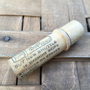 Antique Boye Brand Wooden Needle Container