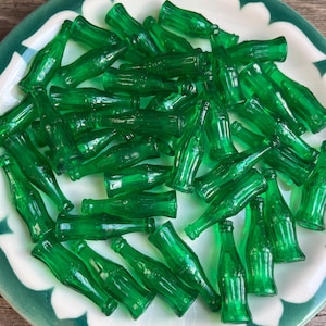 Vintage Miniature Plastic Coca Cola Bottles, Set of 6
