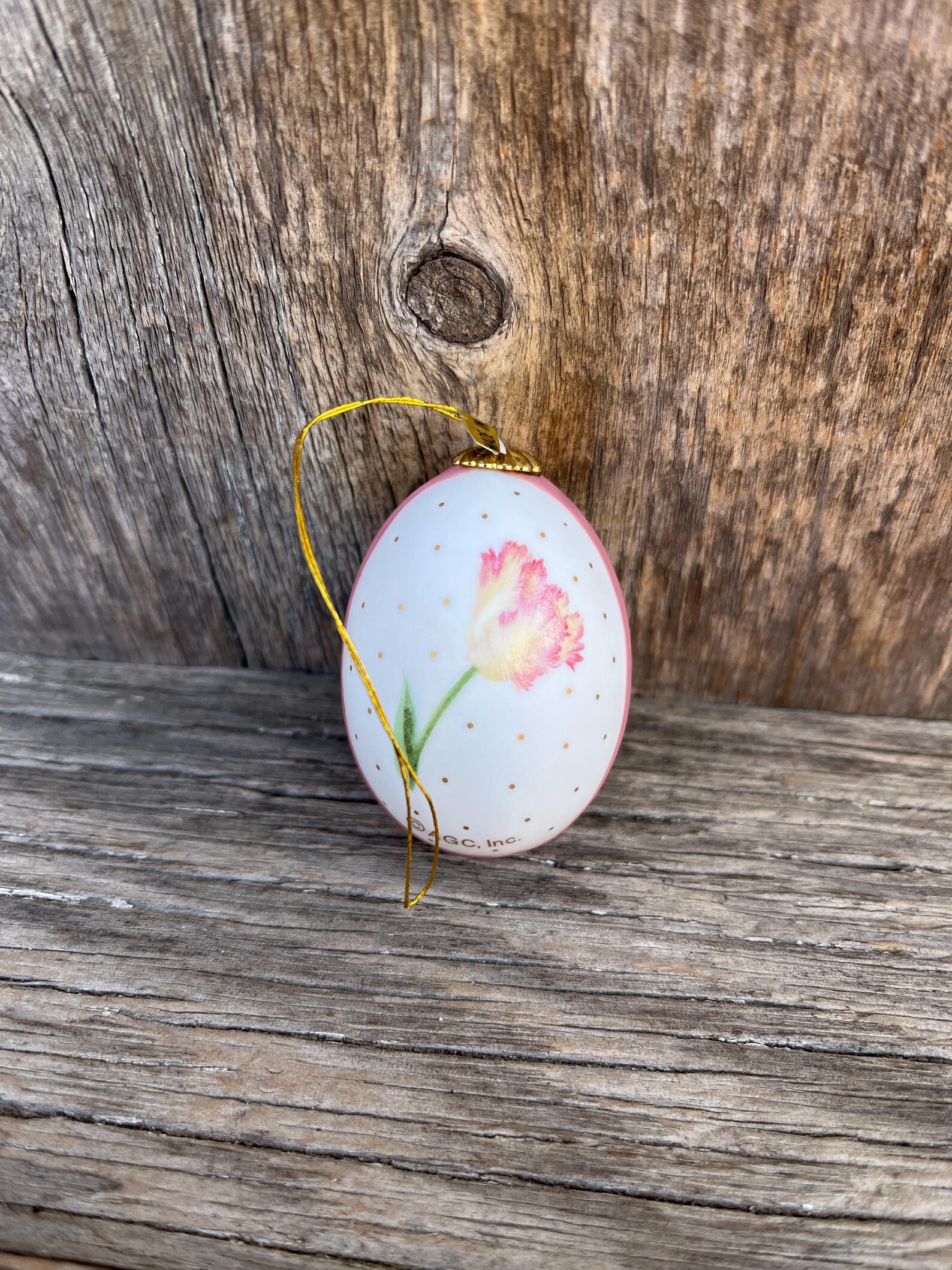 Vintage Carlton Porcelain Easter Egg With Flowers Ornament - Etsy