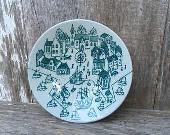 Nymolle Art Faience Art Pottery Plate , Denmark