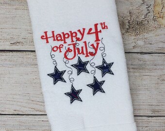 4th Of July Towel Etsy
