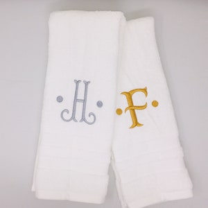 SHIPS FAST!!! Fishtail Monogrammed Hand Towel