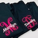 Embroidered Monogram Tshirt - Etsy