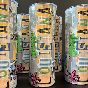 Gobelets skinny de la Nouvelle-Orléans en Louisiane