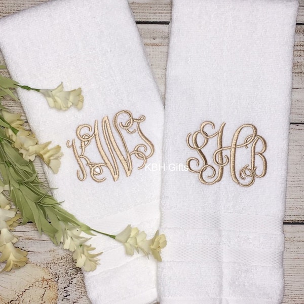 SHIPS FAST!!! Monogrammed Hand Towel