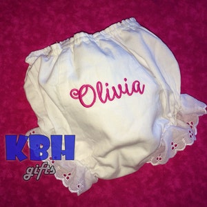 Embroidered lace bloomers