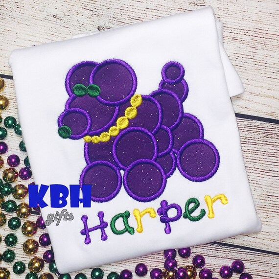 Mardi Gras Animal Embroidered Molly Dress