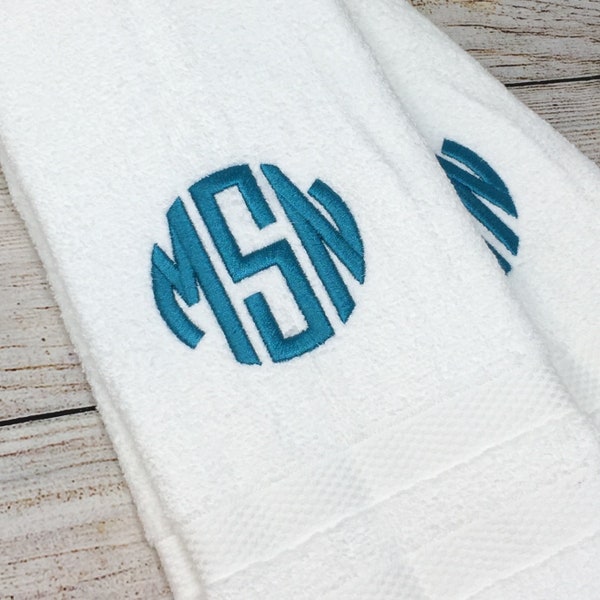 SHIPS FAST!!! Monogrammed Hand Towel