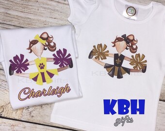 Personalized Tiger Football Cheerleader Shirt