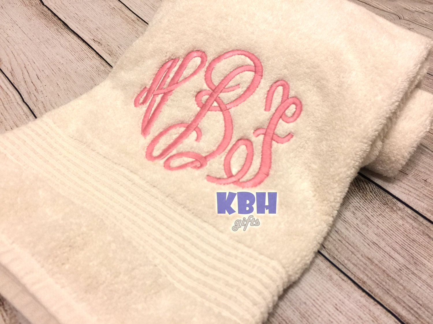 Embroidered Beach Towel Etsy