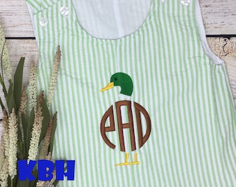 Embroidered Seersucker Mallard Duck Hunting Jon Jon JonJon