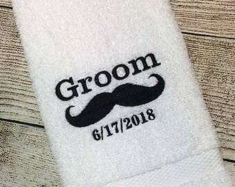 Groom Hand Towel