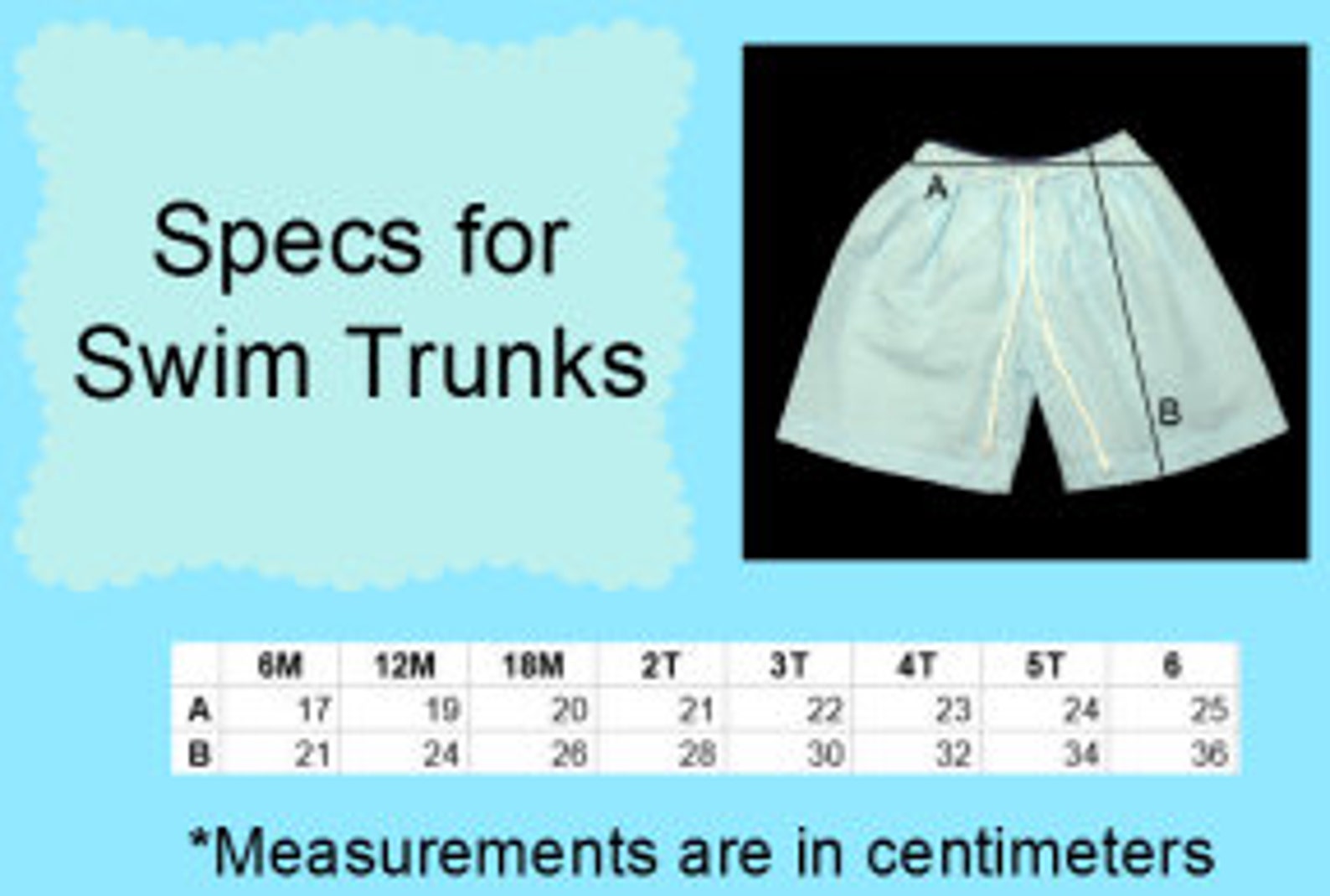 Embroidered Boy's Swim Trunks Etsy