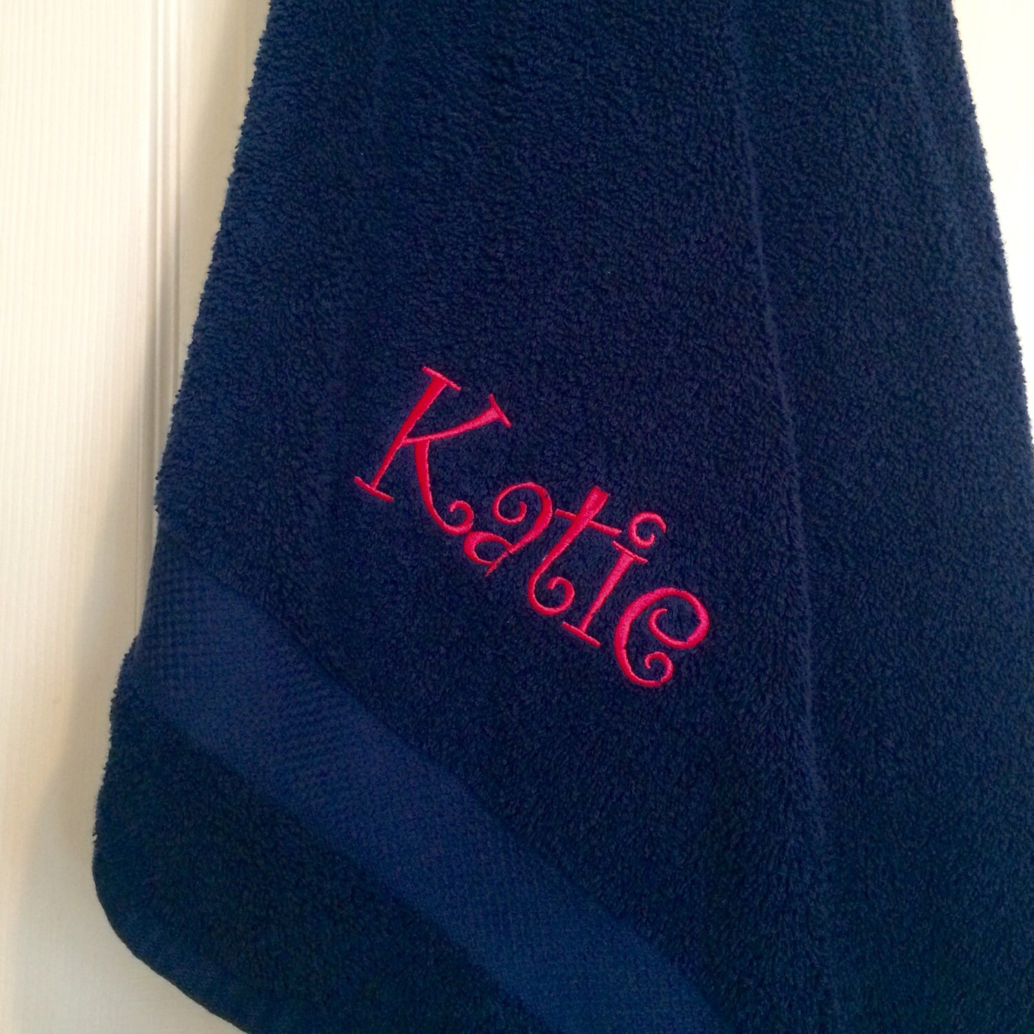 Embroidered Full Size Bath Towels / Beach Towels Etsy