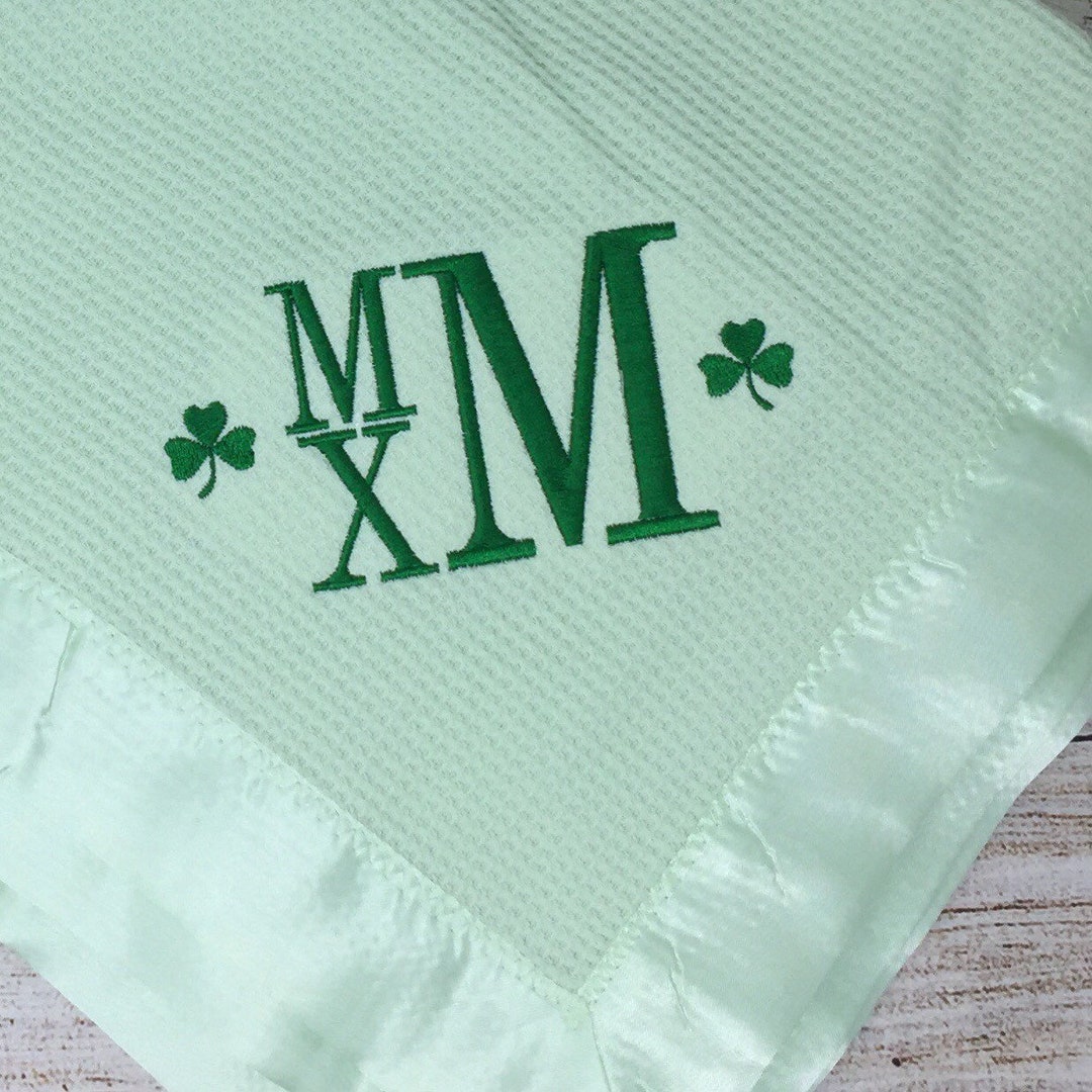 Coperta In Pile Per Divano O Letto Con Trifoglio Irlandese - Tema San Patrizio - 127 X 152 Cm, Verde