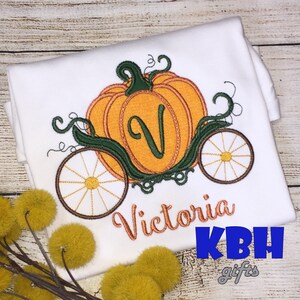 Pumpkin Embroidered Thanksgiving Halloween Shirt