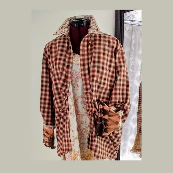 Upcycled Mens Shirt Etsy