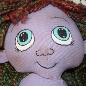 Alien Fantasy Baby Stoffpuppe 20 Zoll mit individuellem Outfit und Spielzeug OOAK handgefertigt mit upcycled Materialien Starseed Kid Serie von Mandy Wildman