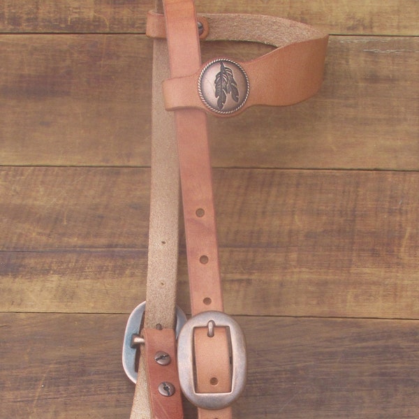 Hermann Oak Harness Leather Headstall Bridle  Draft to pony sizes available