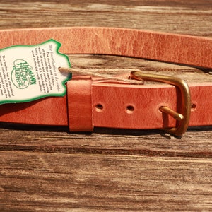 Hermann Oak Harness Leather Men&#39;s work or casual belt 1 1/2&quot; wide,   Made in USA with USA hides, Custom made, Rugged Belt, Work Belt