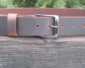 Ships Today 32 inch waist Crazy Horse Water Buffalo leather,Rustic leather belt ,Full Grain leather belt size 35