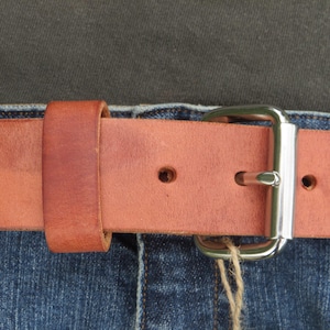 Hermann Oak Leather Belt, 1.5" Thick Harness, USA Made Bild 14