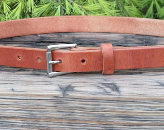 1 inch wide leather belt,Hermann Oak Harness Leather belt , Made in USA with US hides, custom leather belt, handmade leather belt