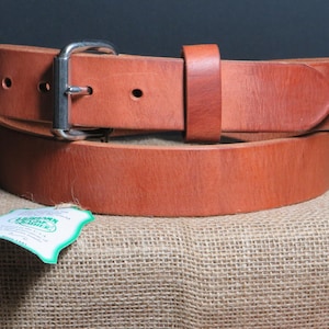 Hermann Oak Leather Belt, 1.5" Thick Harness, USA Made Bild 1