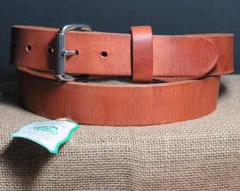 Hermann Oak Leather Belt, 1.5" Thick Harness, USA Made