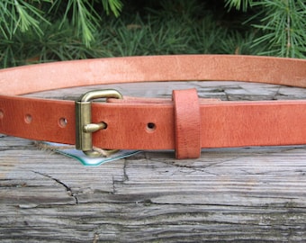 1 inch wide leather belt,Hermann Oak Harness Leather belt , Made in USA with US hides, custom leather belt, handmade leather belt