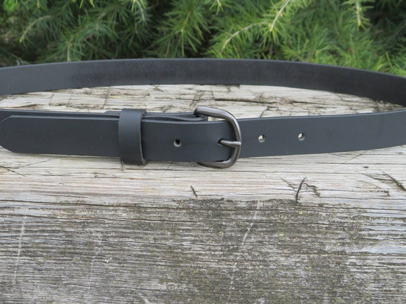 1 Inch Black Leather Belt, Full Grain Black Leather Belt, Womans ...