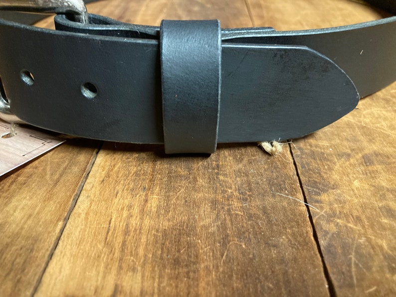 Black Water Buffalo Leather Belt Made in USACustom Belt Etsy