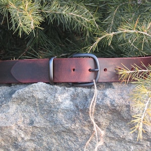 1.5 wide Casual Vintage look Custom Handmade  Crazy Horse Water Buffalo leather Belt /Rustic leather belt /full grain leather belt