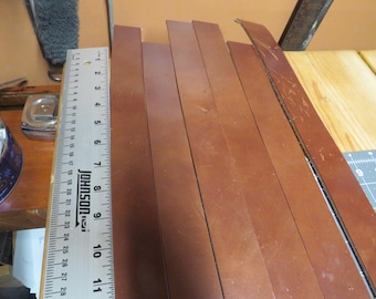 6 Leather straps, 72 inches long Buck Brown Wickett and Craig harness leather wide 9-10oz