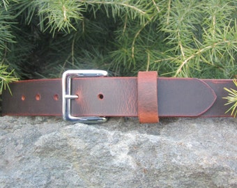 1 1/2"  Custom Handmade Leather Belt, Crazy Horse Water Buffalo leather/Rustic leather belt /monogrammed belt/Full Grain leather, engraved