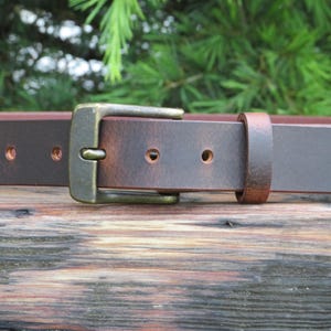 Ships Today 38 Inch Waist Crazy Horse Water Buffalo Leather  display picture 1