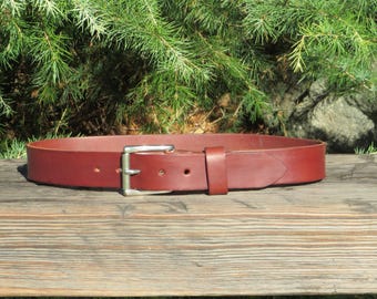 Discounted 28 inch waist Brown bridle Leather belt, thick leather belt,  30 belt, leather work belt