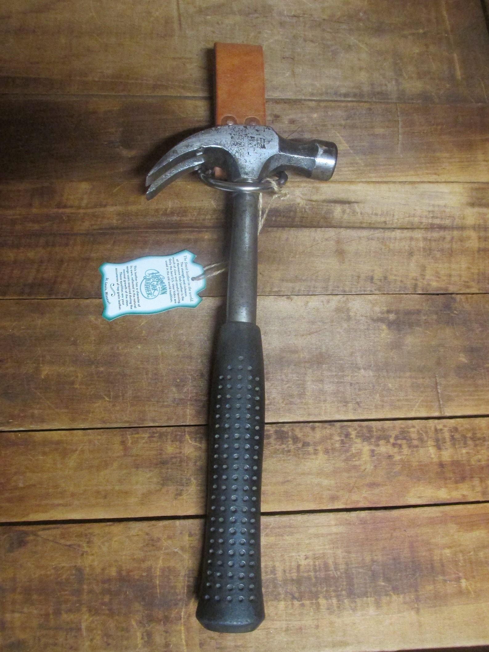 Hermann Oak harness leather tool holder hammer ring hammer Etsy
