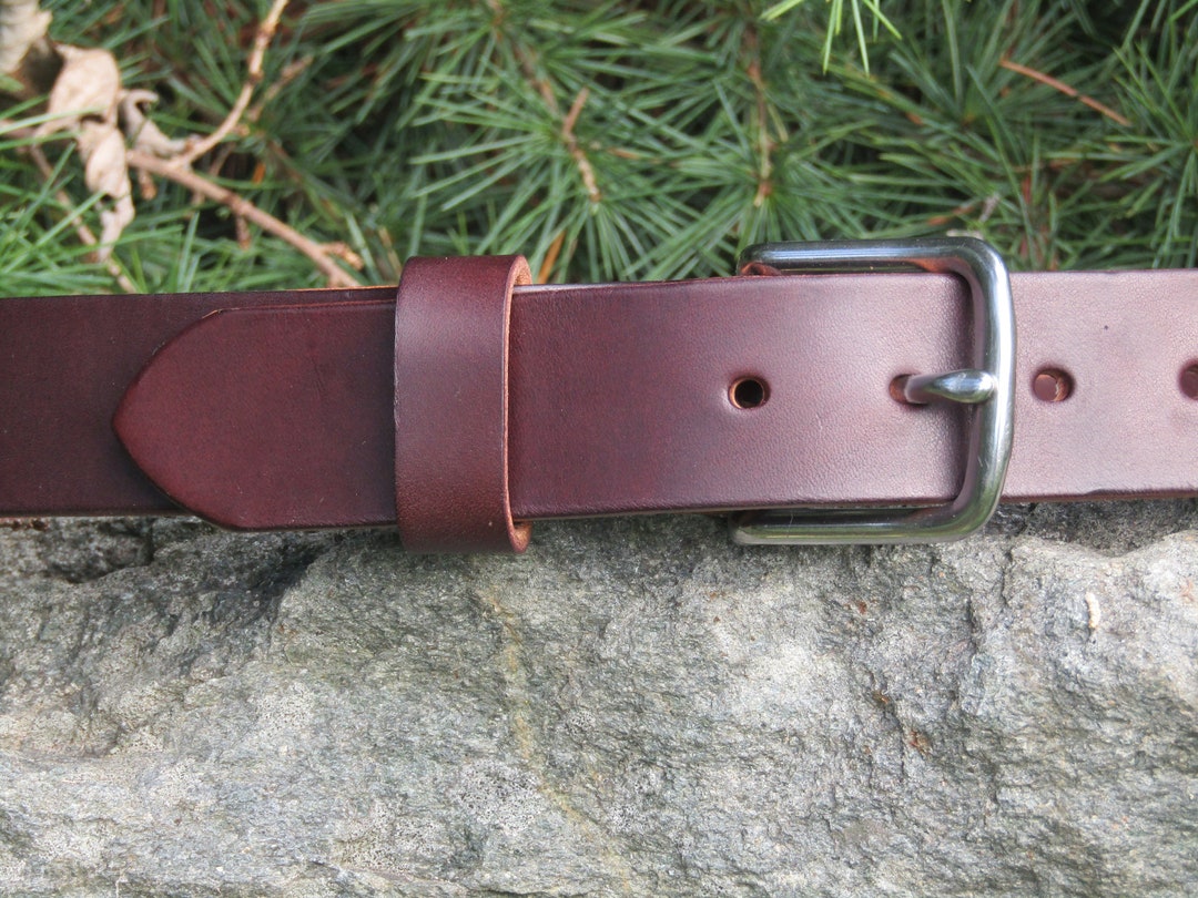 Dark Brown Leather Belt Bridle Leather Belt Mens Leather Belt Womans ...