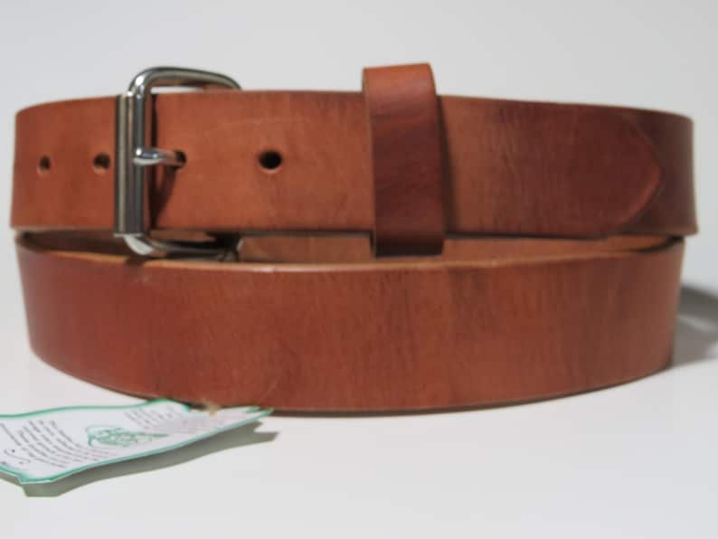 Hermann Oak Leather Belt, 1.5" Thick Harness, USA Made Bild 4