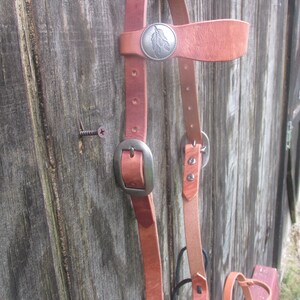 Têtière Et Poitrail Pour Cheval De Trait - Cuir Hermann Oak, Made In USA