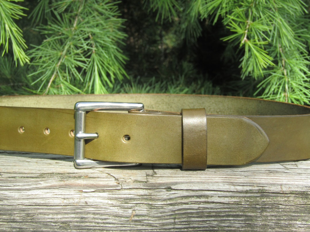 Discounted Size 32 Inch Waist Olive Green Wickett And Craig Leather discounted-size-32-inch-waist-olive-green-wickett-and-craig-leather