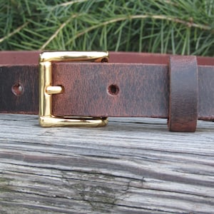 1 inch wide leather belt, Full grain brown leather belt, Narrow leather belt, handmade leather belt, custom leather belt,unisex leather belt