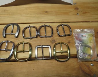 9 buckles  1 1/2" buckles with cosmetic issues