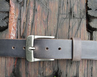 Ships Today 30  inch waist Gray Crazy Horse Water Buffalo leather, Rustic leather belt ,Full Grain leather belt size 32