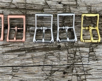 Pair of 1&quot; strap buckle with choice of  finish belt buckle strap buckle antique copper antique steel antique brass finish,stainless