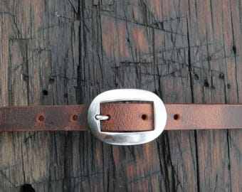 Ships Today 34 inch waist Crazy Horse Water Buffalo leather, Rustic leather belt ,Full Grain leather belt size 37 belt size 3/4 inch wide
