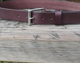 33”-39” COLUMBIA Mens Heavy Thick Dark Brown Leather Belt - Etsy display picture 1
