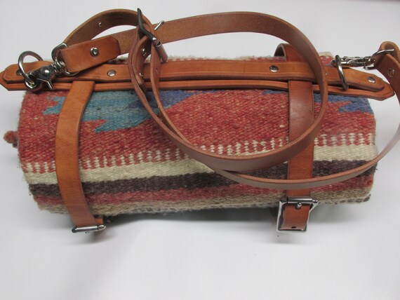 Day Packs Hermann Oak Harness Leather Blanket Carrier Bedroll Hand Made Usa Outdoor Sports