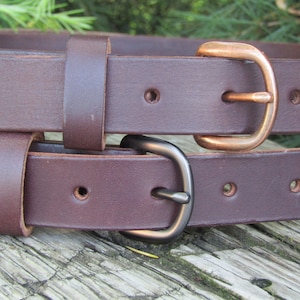 1 inch wide Dark brown Bridle Leather belt,   Made with US hides,  Custom made belt, handmade belt, mens leather belt, womens leather belt